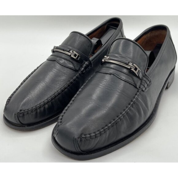 Allen Edmonds Larissa Black Leather Horsebit Loafers Mens Size 9.5D Dress Shoes